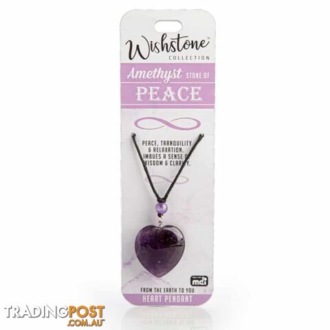 Wishstone Collection - Amethyst Heart Pendant (Something Forever) - 5099563119156