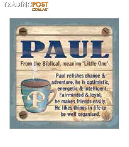 Personalised Cuppa Coasters - Paul