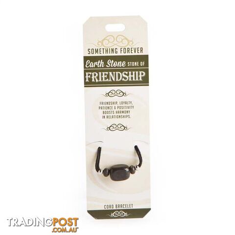 Something Forever â Earth Stone Cord Bracelet â Stone of Friendship