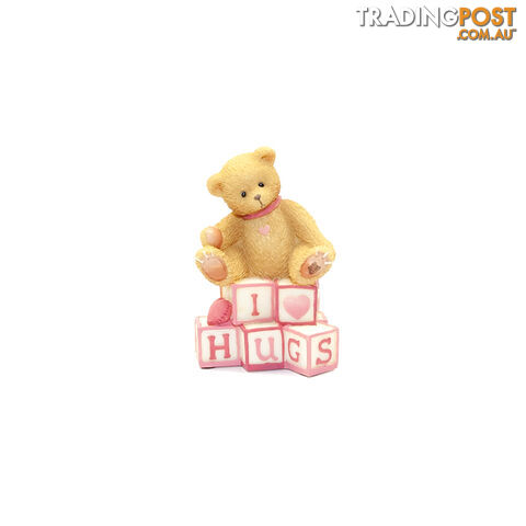 Cherished Teddies - Bear With "I Love Hugs" Letters Figurine