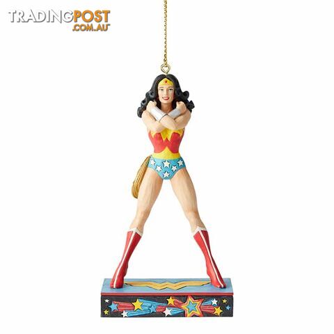 Jim Shore DC Comics - Wonder Woman Hanging Ornament - Enesco - 028399158263
