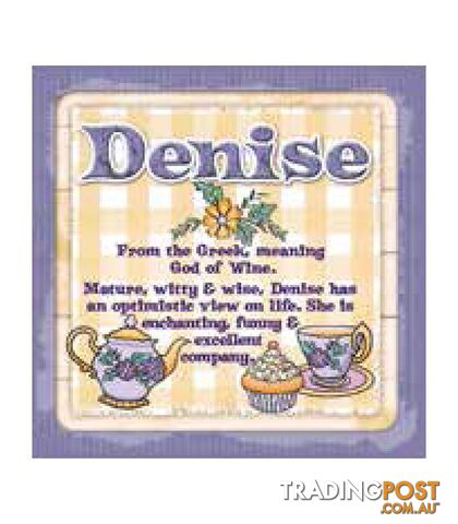 Personalised Cuppa Coasters - Denise
