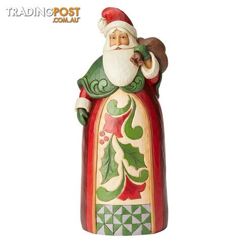 Jim Shore Heartwood Creek - Santa With Toy Bag Statue - Heartwood Creek - 028399134960