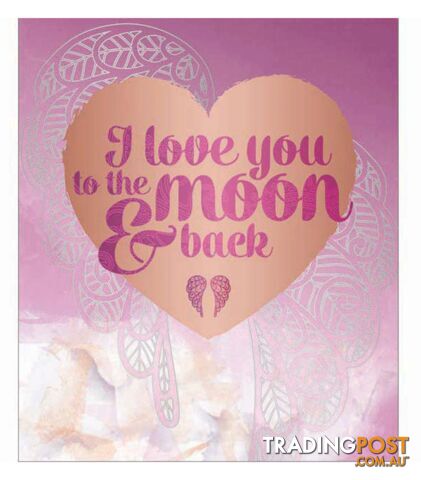 You Are An Angel Small Greeting Card - Moon and Back