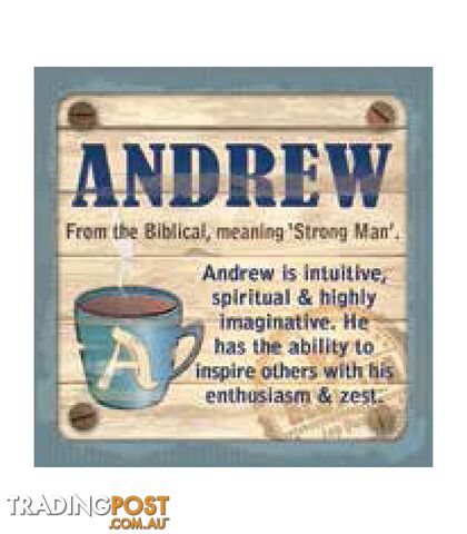 Personalised Cuppa Coasters - Andrew