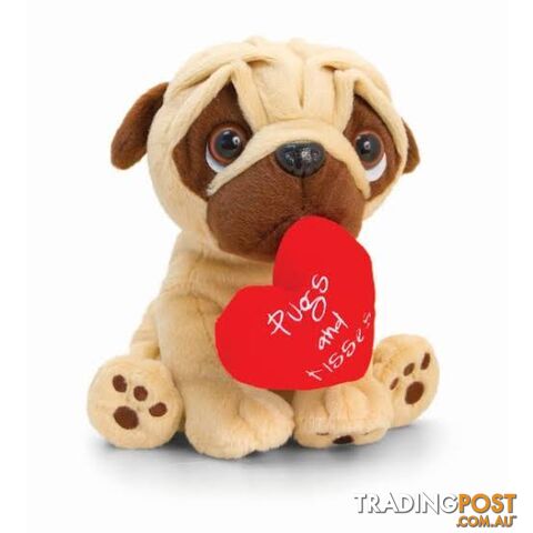 Keel Toys - Pugsley Valentines Plush 2