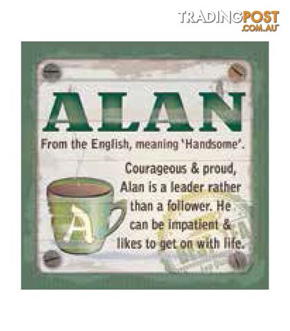 Personalised Cuppa Coasters - Alan
