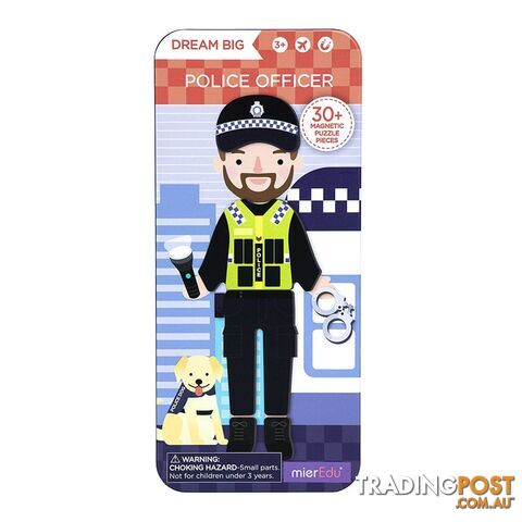 MierEdu Magnetic Puzzle Box - Police Officer, Creative Toys - mierEdu - 9352801000866