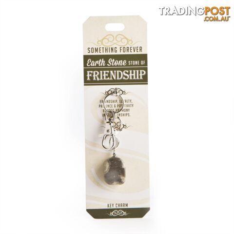 Something Forever â Earth Stone Key Charm â Stone of Friendship