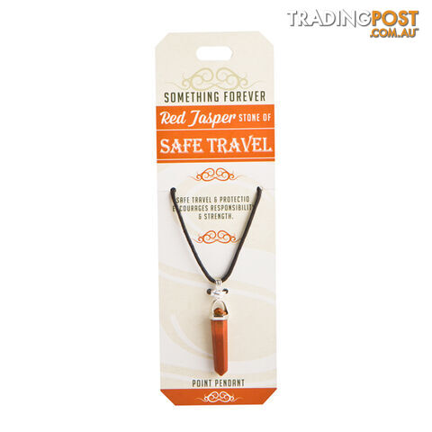 Something Forever â Red Jasper Point Pendant â Stone of Safe Travel