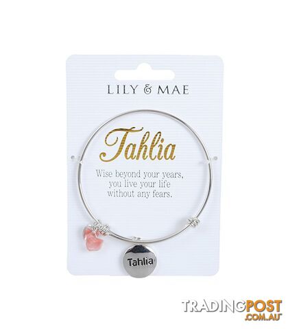 Personalised Bangle with Charm â Tahlia
