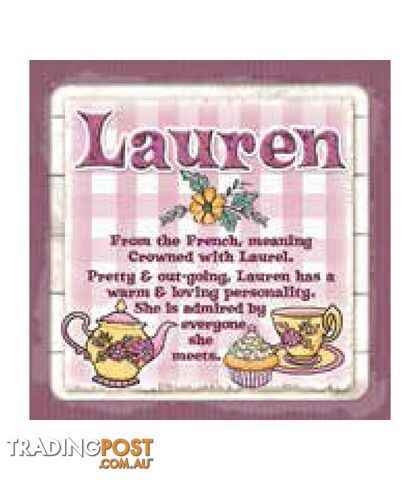 Personalised Cuppa Coasters - Lauren