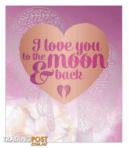 You Are An Angel Large Greeting Card - Moon And Back