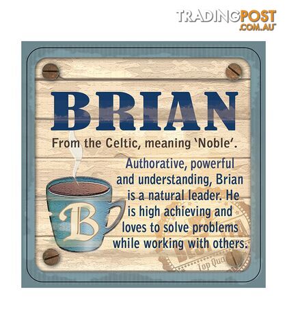 Personalised Cuppa Coasters - Brian