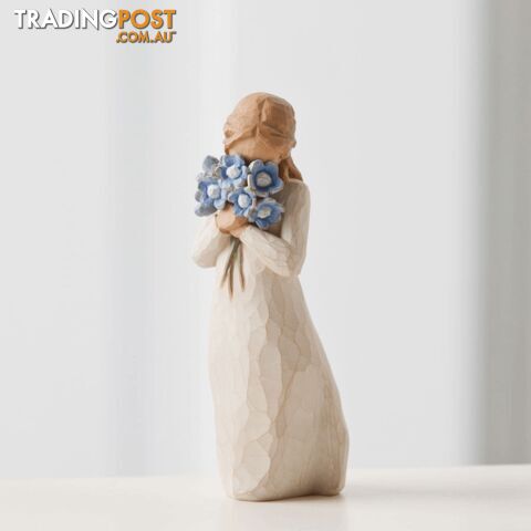 Willow Tree - Forget-me-not Figurine - Holding thoughts of you closely - Willow Tree - 638713094520