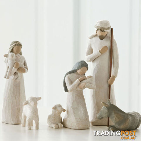 Willow Tree Nativity - Nativity 6 Pieces - Behold the awe and wonder of the Christmas Story - Willow Tree - 638713260055