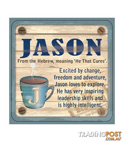 Personalised Cuppa Coasters - Jason