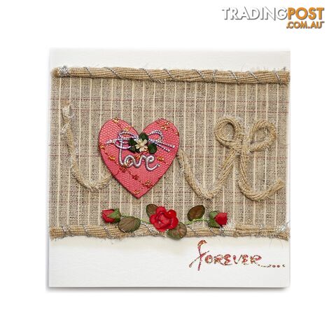 Handcrafted Greeting Card - Love Forever 16 x 16 cm - Duc Quyen - 8935086010044