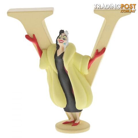 Disney Enchanting Alphabet V - Cruella De Vil Figurine - Disney Enchanting - 720322295679