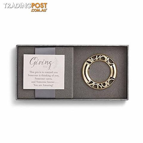 Demdaco Giving Pin - Gold Circle