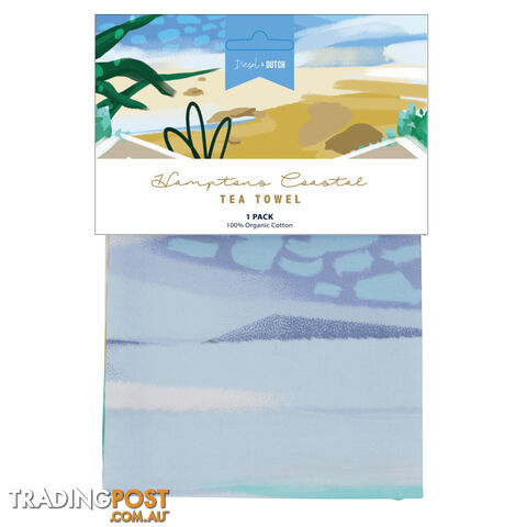 Hamptons Coastal Tea Towel - Diesel & Dutch - 0757953240198
