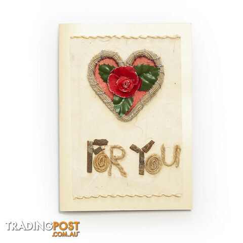 Handcrafted Greeting Card - For You 14 x 19 cm - Duc Quyen - 8935086010037