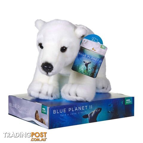 BBC Earth Animal Polar Bear Plush 25cm - BBC Earth - 5050624124533