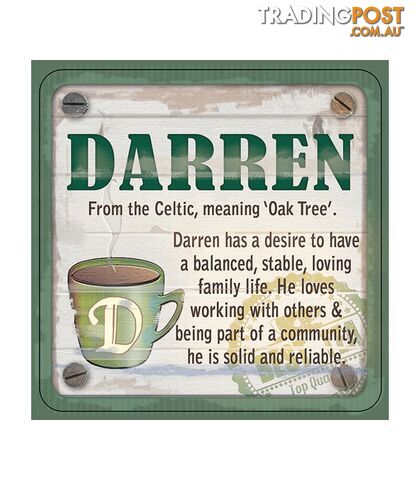 Personalised Cuppa Coasters - Darren