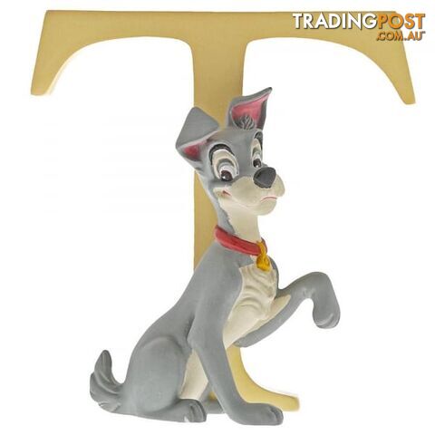 Disney Enchanting Alphabet T - Tramp Figurine - Disney Enchanting - 720322295655