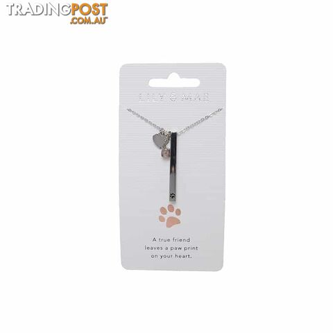Artique - Personalised Necklace - Paw Print