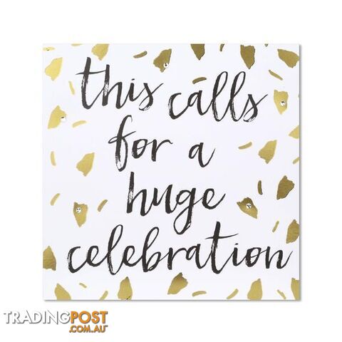 Classic Piano Congratulations Card - "This calls for a huge celebration"