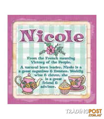 Personalised Cuppa Coasters - Nicole