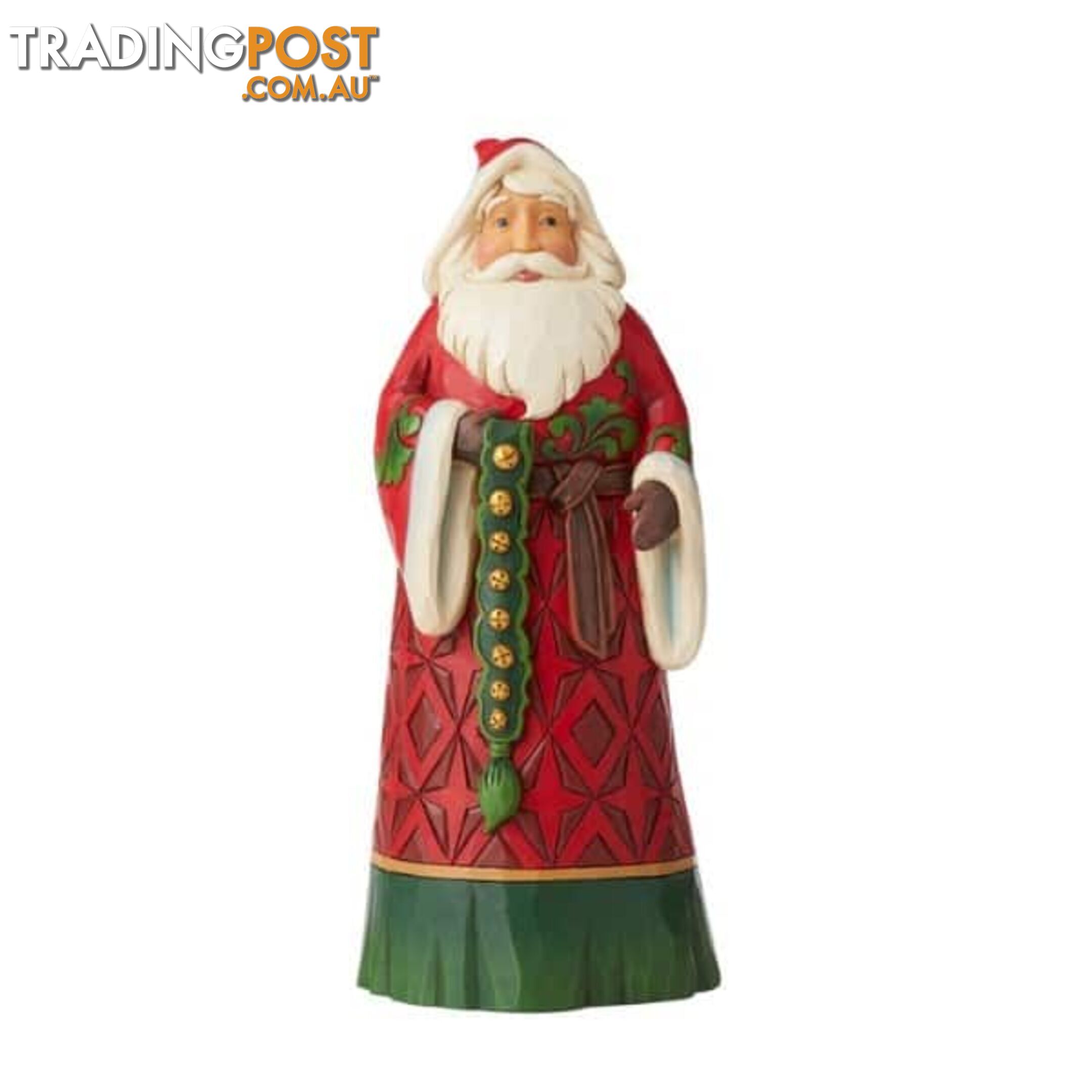 Heartwood Creek - Santa With Jingle Bells Figurine - Enesco - 028399263387