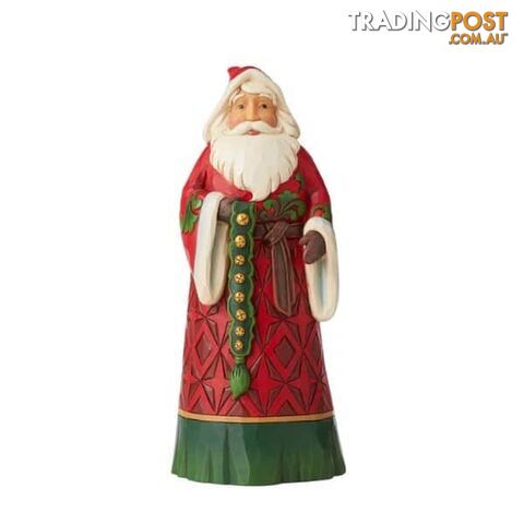 Heartwood Creek - Santa With Jingle Bells Figurine - Enesco - 028399263387