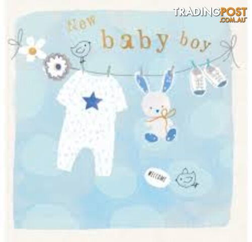 Patina New Baby Boy Card