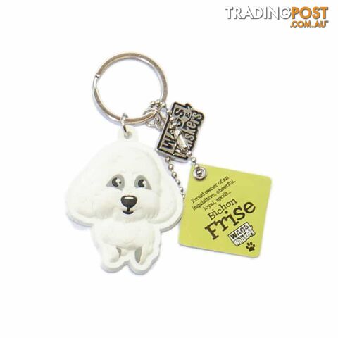 Wags & Whiskers Keyring - Bichon Frise - History & Heraldry - 886767110431