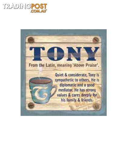 Personalised Cuppa Coasters - Tony