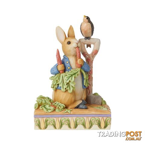 Beatrix Potter by Jim Shore - 14.5cm Peter Rabbit Eating Radishes - Beatrix Potter by Jim Shore - 0028399284207