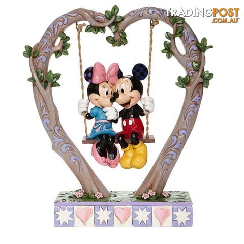 Disney Traditions - 22.8cm/9" Mickey & Minnie on Swing - Disney Traditions - 0028399283316