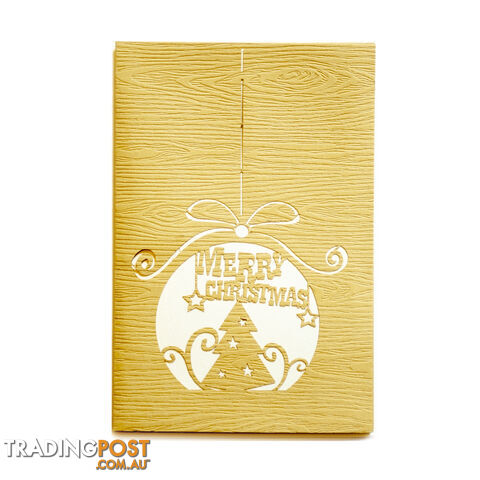 Pop-Up Card - Merry Christmas Ball 10 x 15 cm - Duc Quyen - 8935086014608