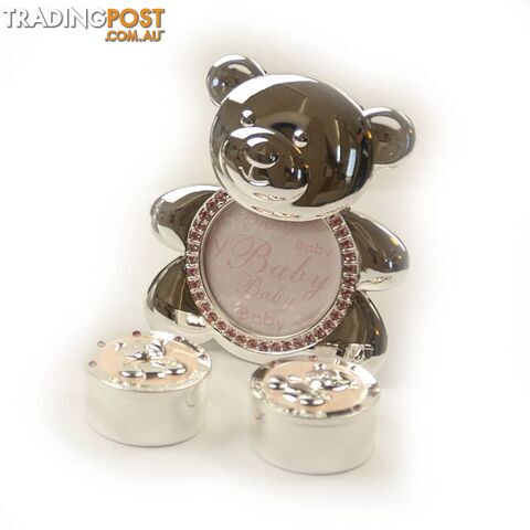 Dakota â Pink Bear Baby Frame 3 Piece Set