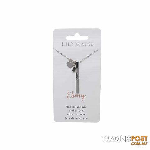Artique - Personalised Necklace - Ebony