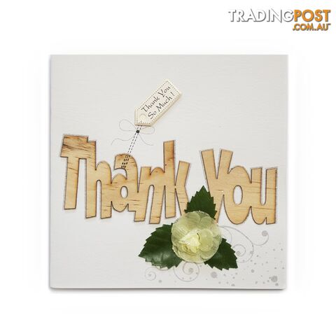 Handcrafted Greeting Card - Thank You 16 x 16 cm - Duc Quyen - 8935086012048
