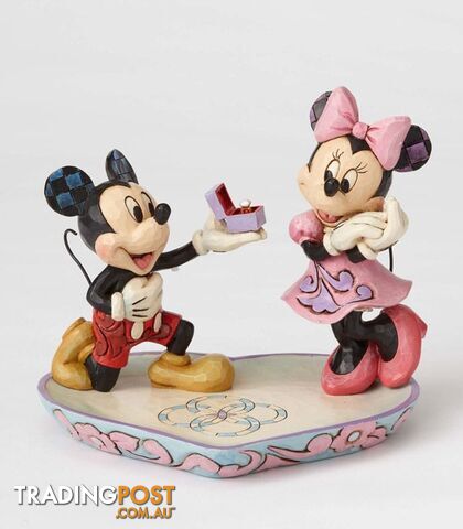 Jim Shore Disney Traditions - Mickey Proposing to Minnie - A Magical Moment - Disney Traditions - 0045544890564