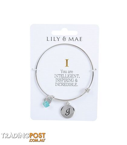 Personalised Bangle with Silver Charm â I