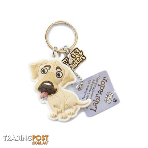 Wags & Whiskers Keyring - Labrador Cream - History & Heraldry - 886767110677