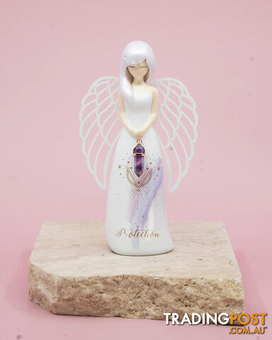 You Are An Angel Figurine -Â Protection - Amethyst - You Are An Angel - 9316188092838