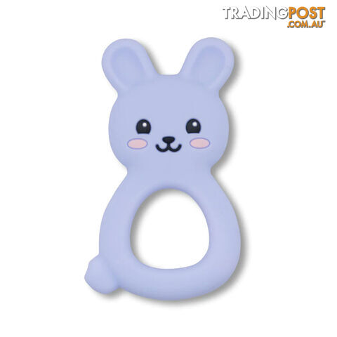 Jellies Bunny Teether Soft Blue - Jellystone Designs - 9343900003834