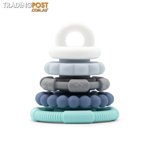 Rainbow Stacker and Teether Toy - Ocean - Jellystone Designs - 9343900002981