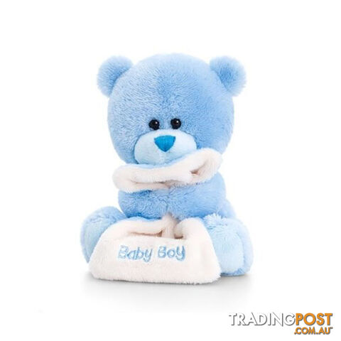 Keeltoys - Pipp The Bear With Blanket Plush - 14cm Blue